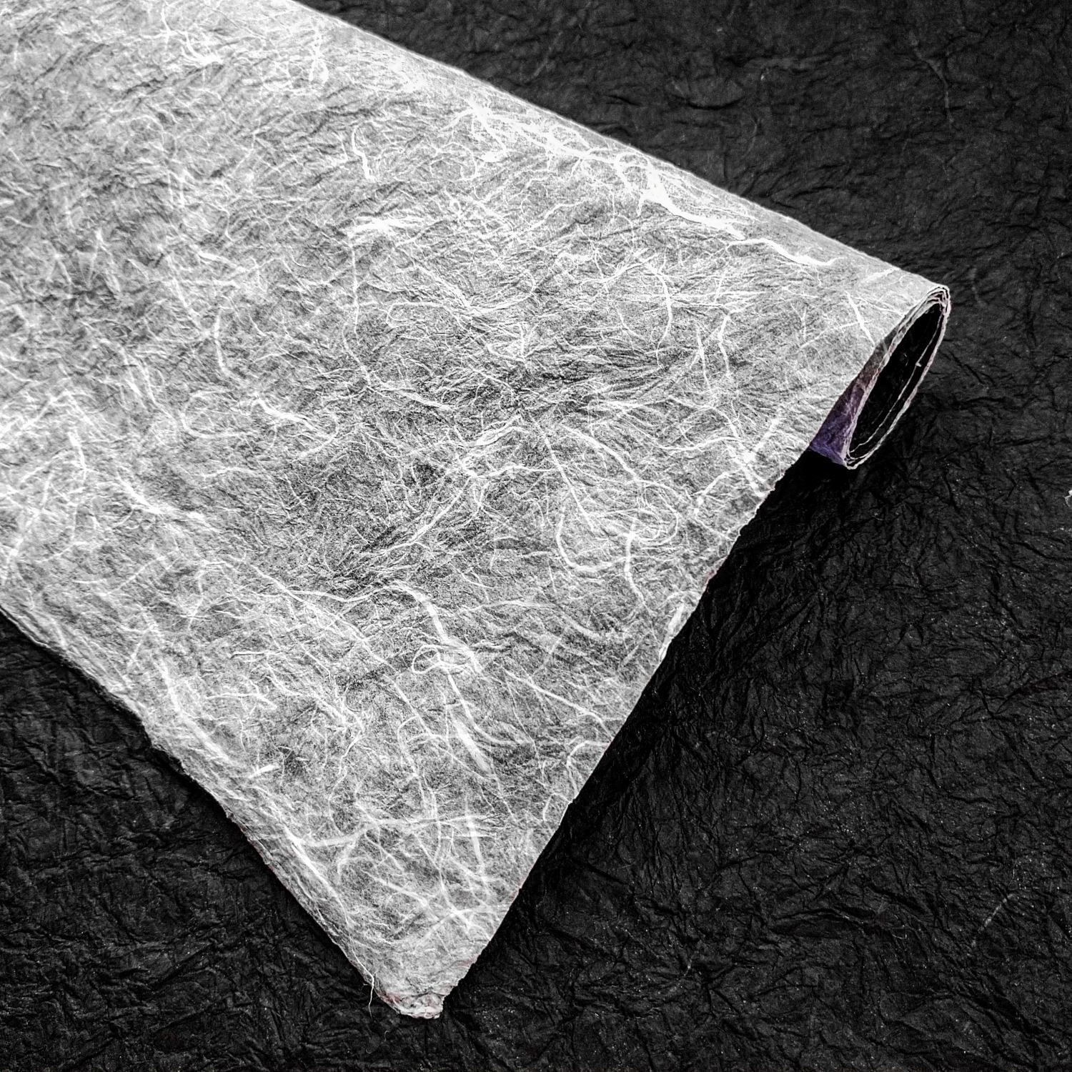 Double-sided Momigami Kozo Paper (Black and White) - Image 3