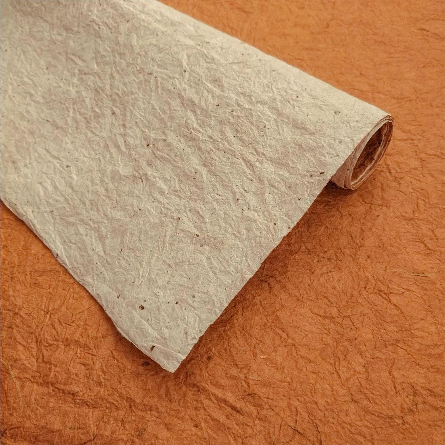Double-sided Momigami Kozo Paper (Brown and Natural) - Image 3