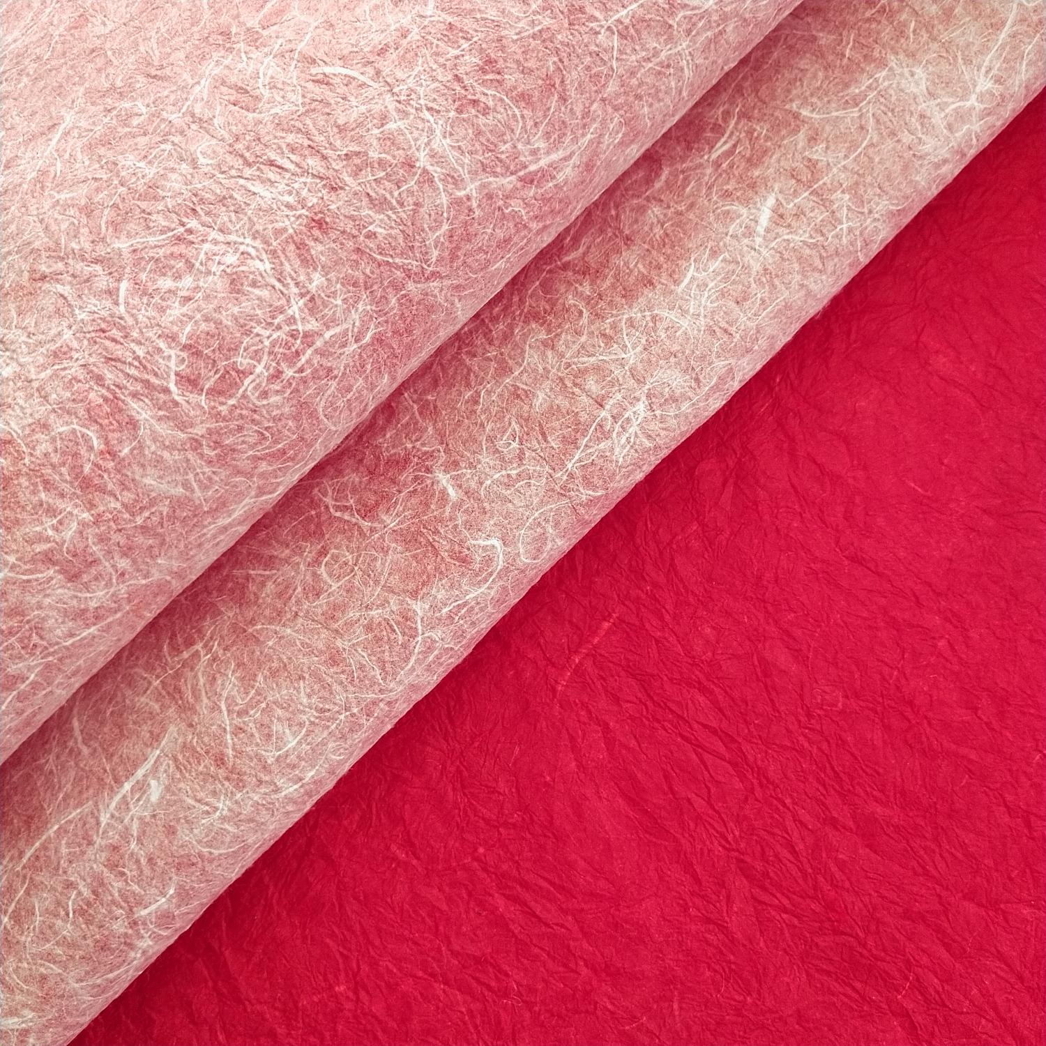 Double-sided Momigami Kozo Paper (White and Red) - Image 5