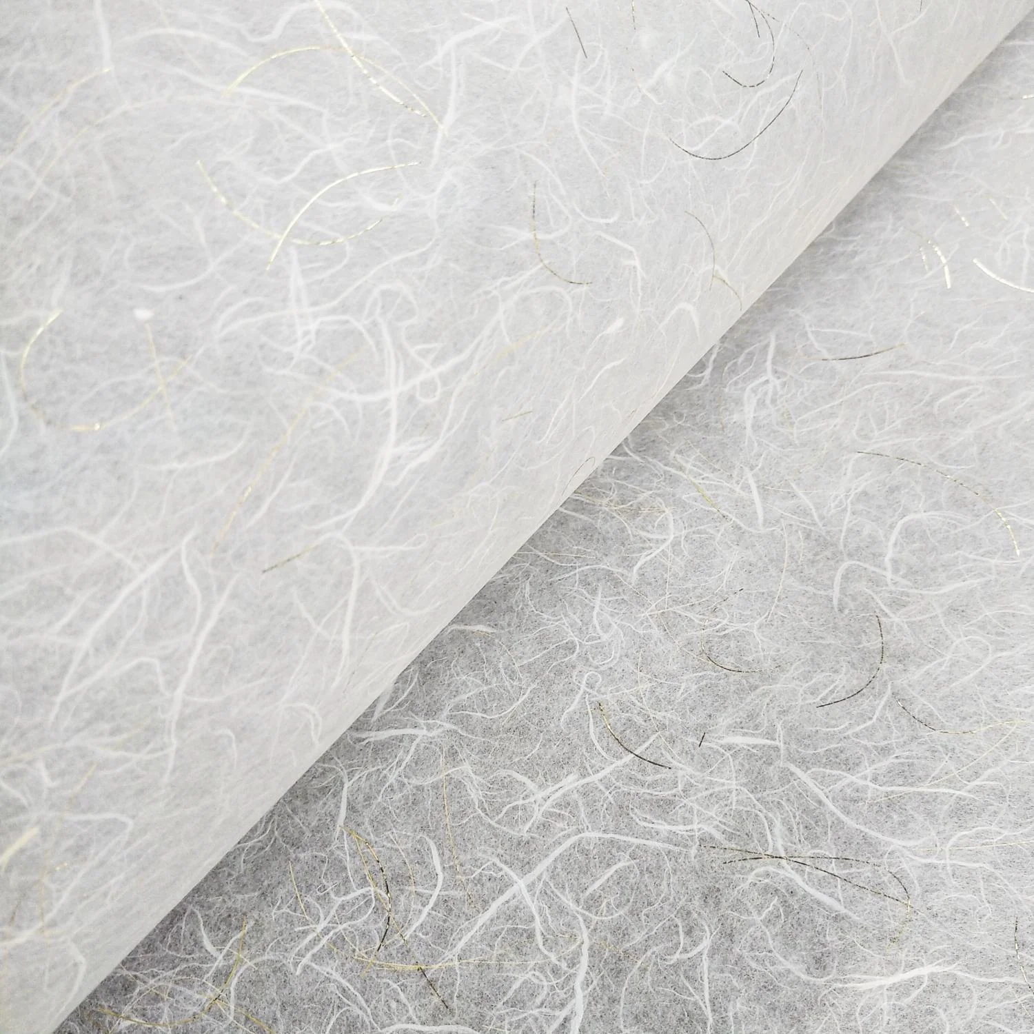 Golden Tinsel Unryu Kozo Paper (White) - Image 5