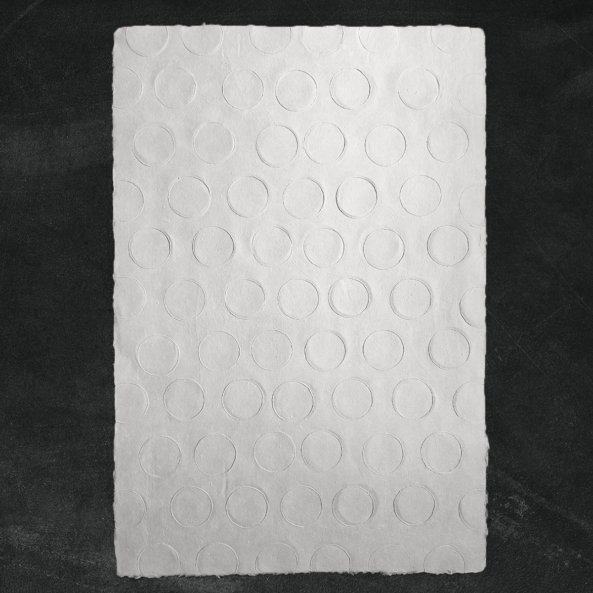 Handmade Circle Marking Kozo Paper (White) - Image 2