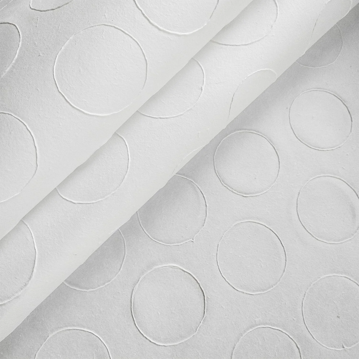 Handmade Circle Marking Kozo Paper (White) - Image 6