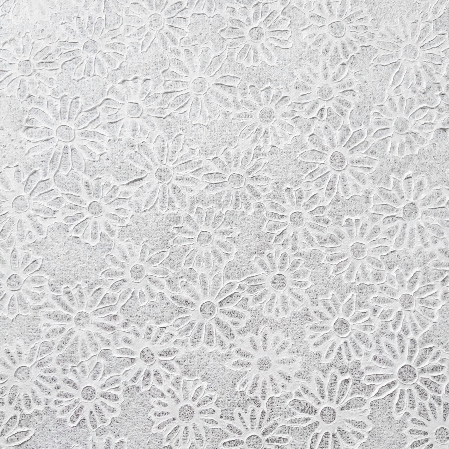 Handmade Embossed Lace Kozo Paper (Daisy, White) - Image 3