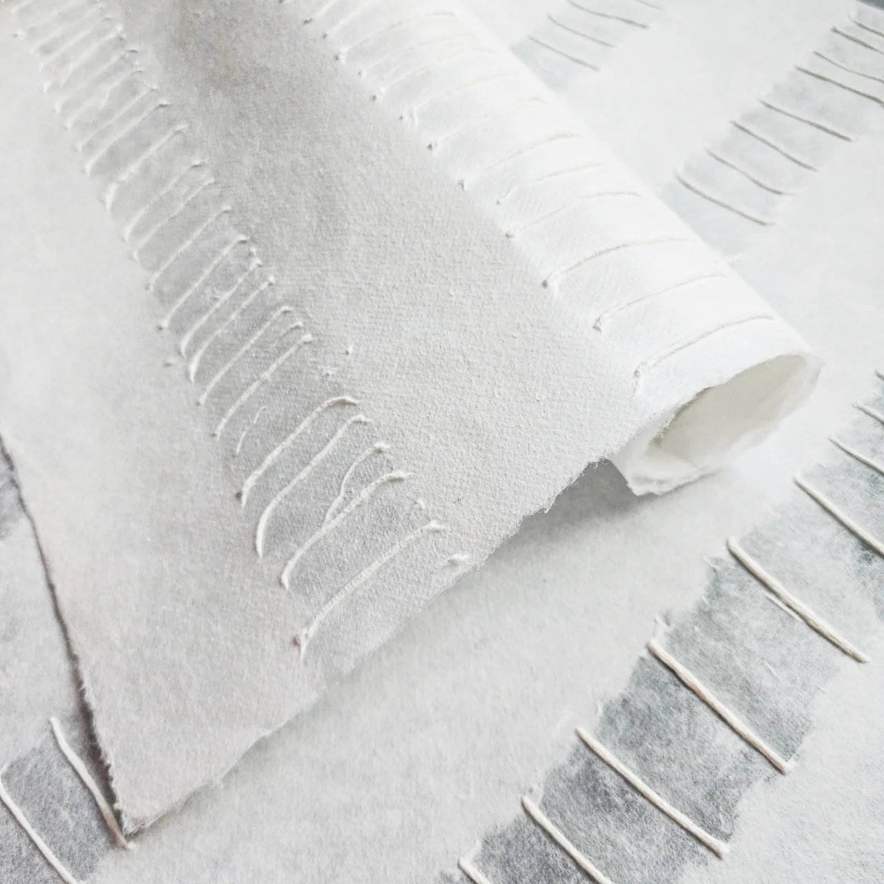 Handmade Fluo Kozo Paper (White)