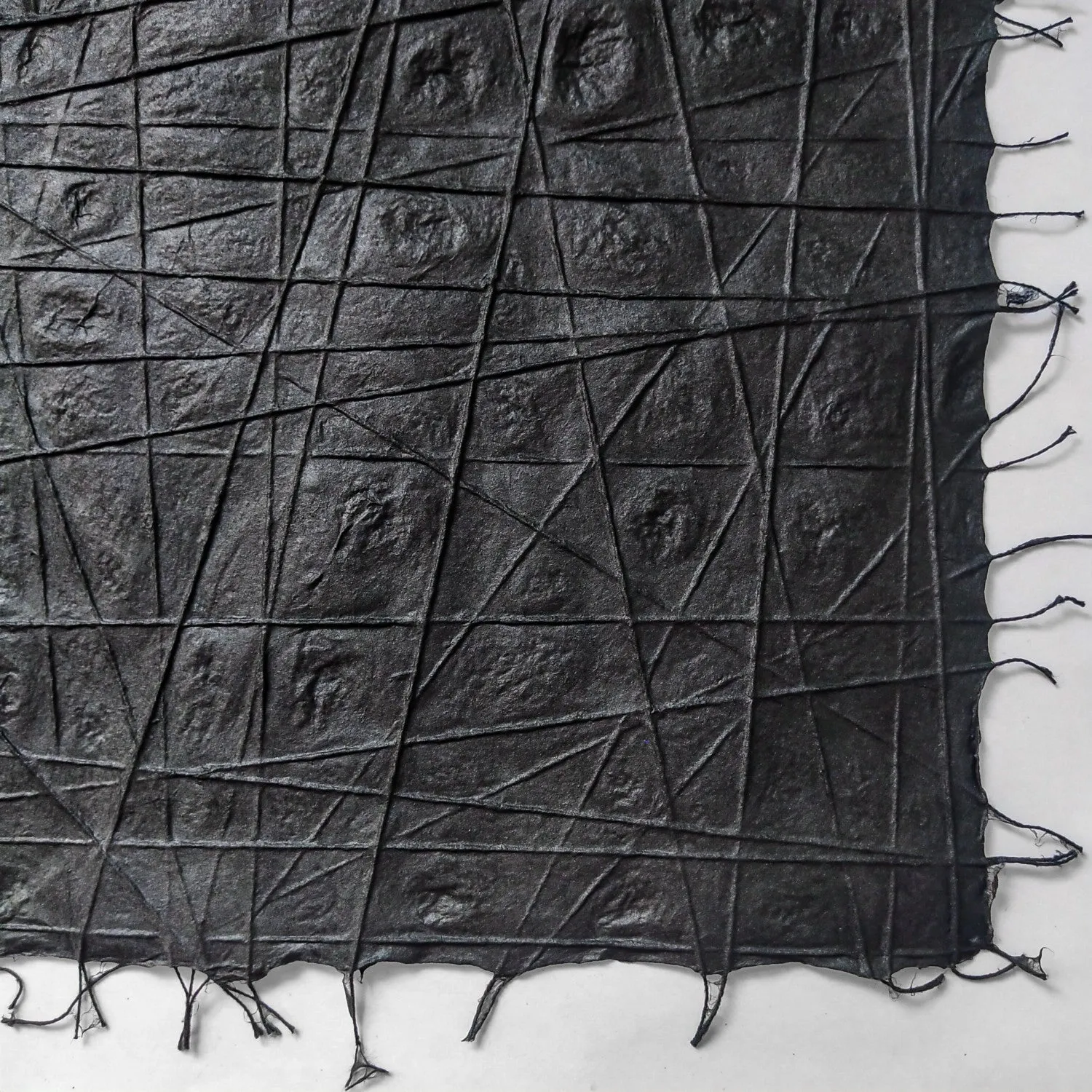 Handmade Interlace Kozo Paper (Black) - Image 4