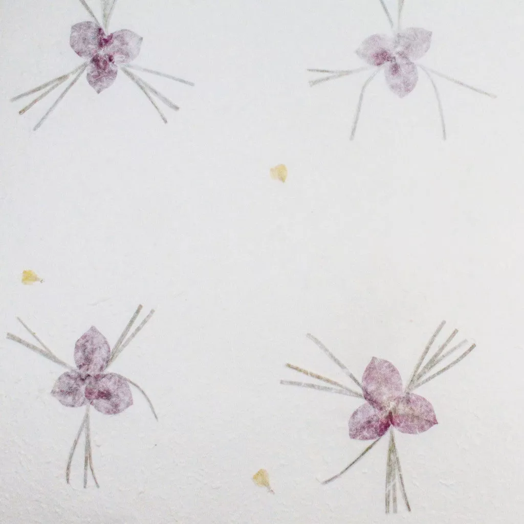 Handmade Kozo Paper with Flowers (Design 1) - Image 3