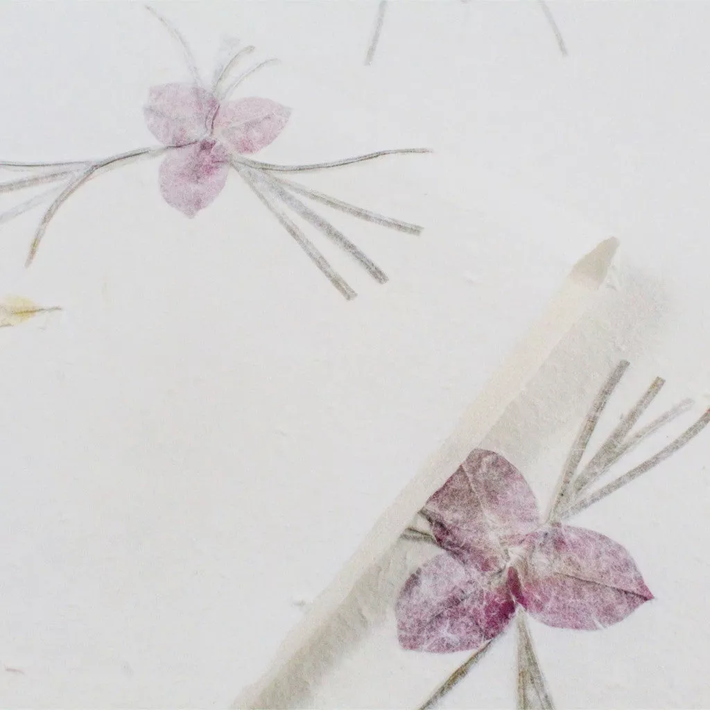 Handmade Kozo Paper with Flowers (Design 1) - Image 4