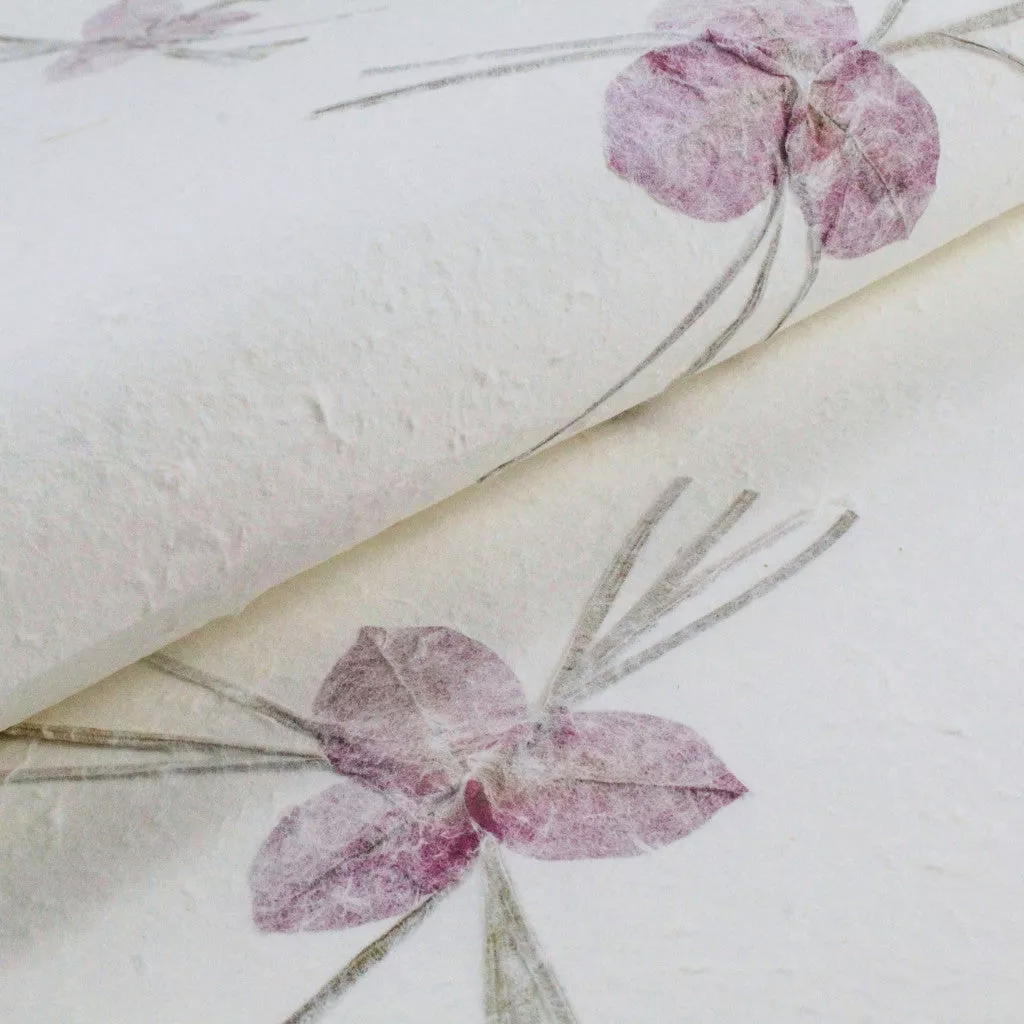 Handmade Kozo Paper with Flowers (Design 1) - Image 5