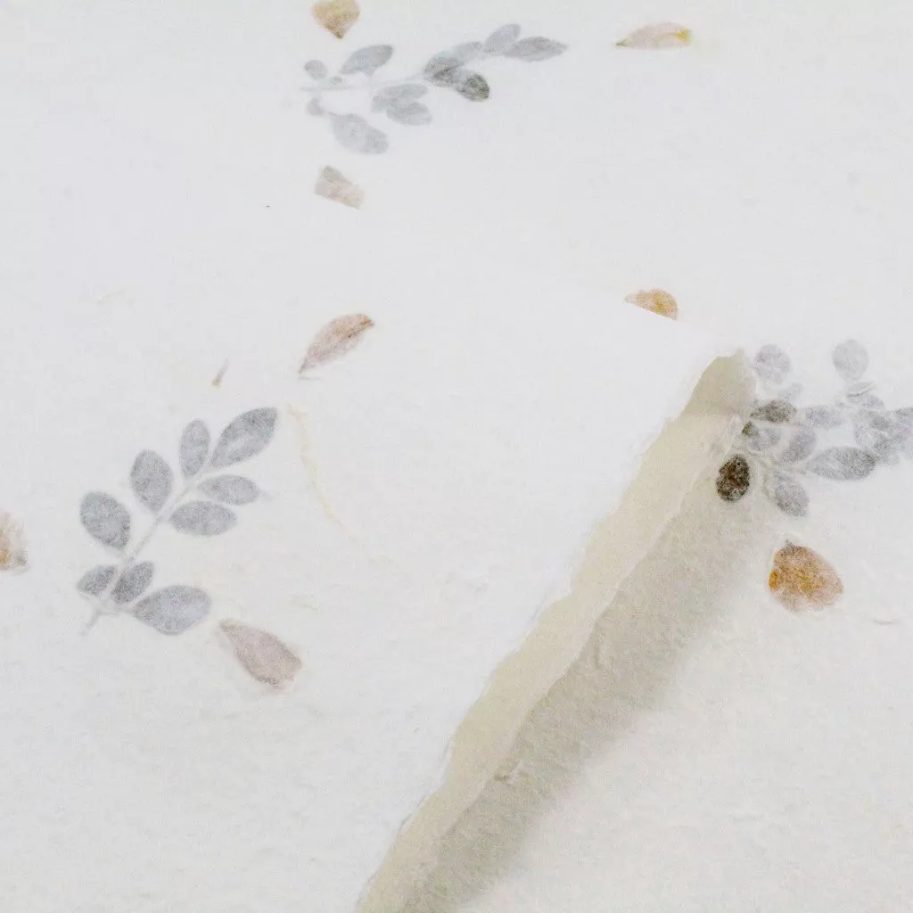 Handmade Kozo Paper with Flowers (Design 5) - Image 5