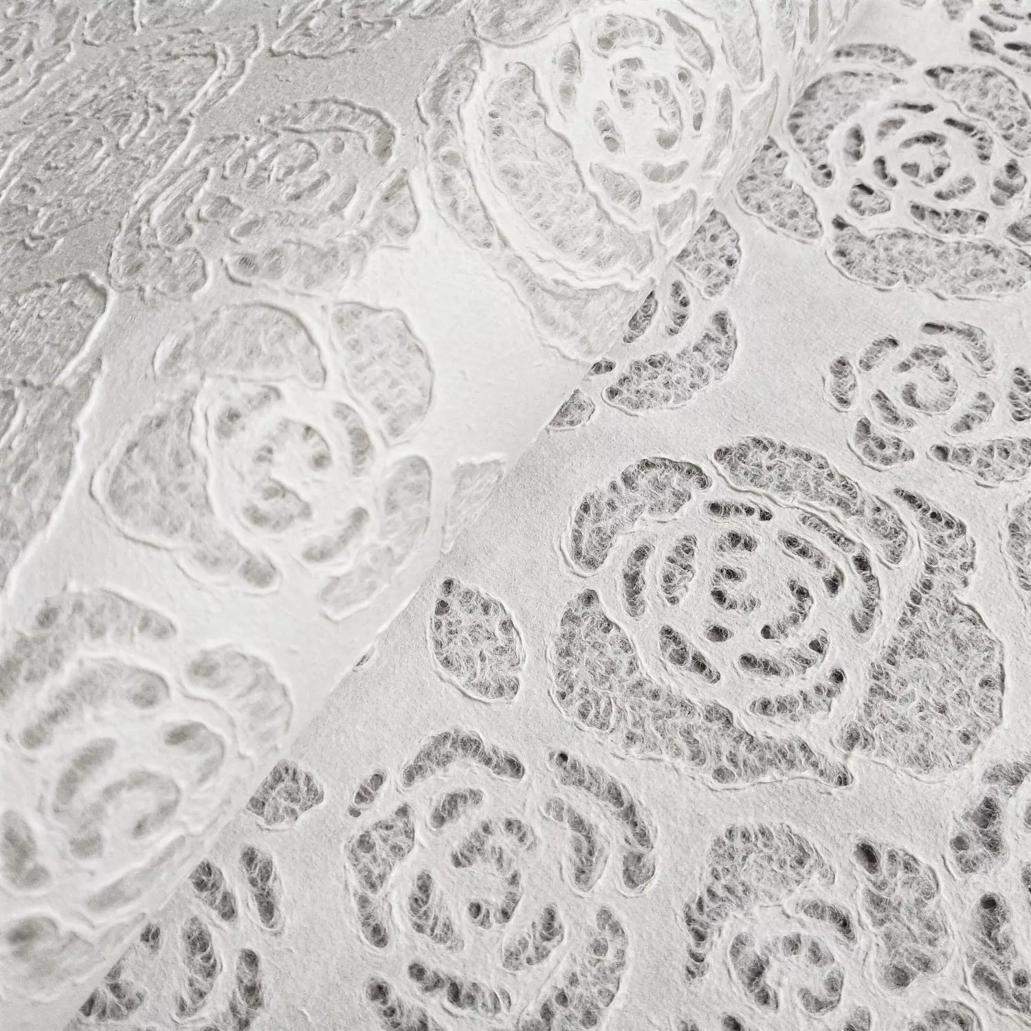 Handmade Lace Kozo Paper (Rose) - Image 6