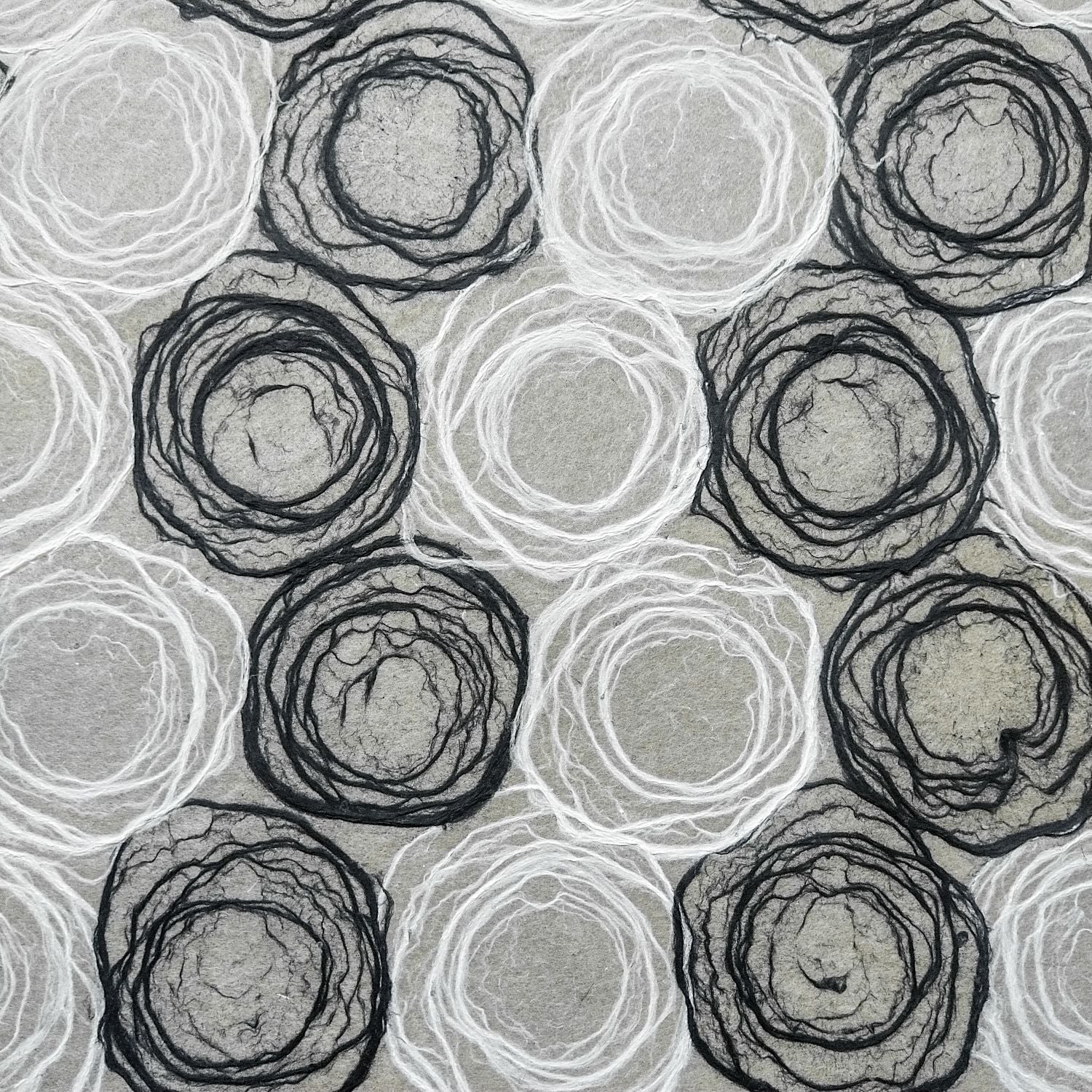 Handmade Rose Kozo Paper (Black and White) - Image 4