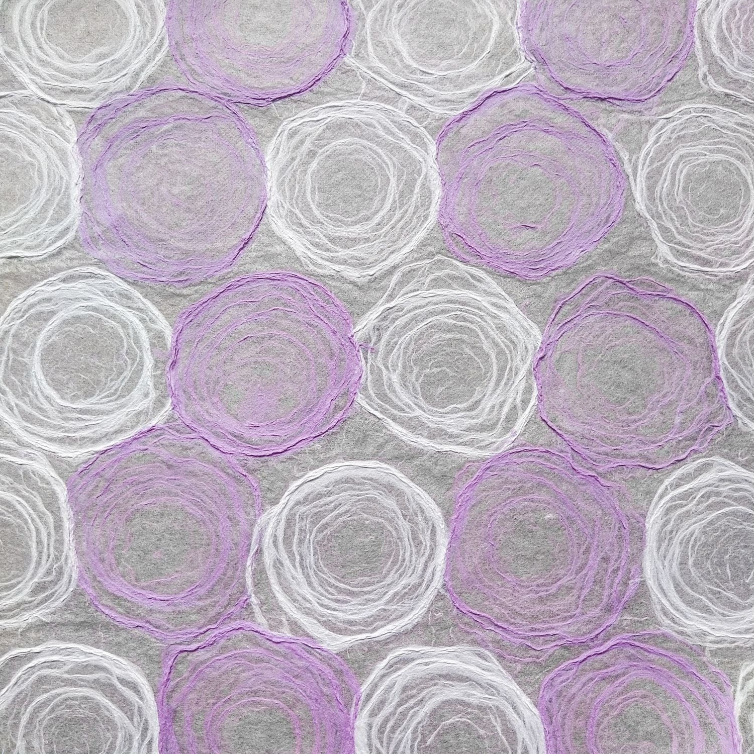 Handmade Rose Kozo Paper (Light Purple and White) - Image 4