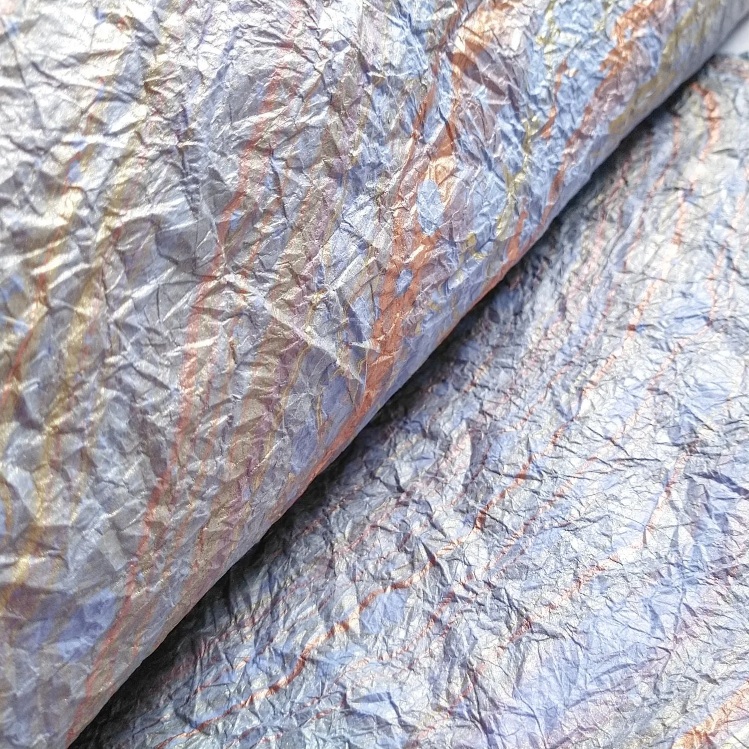 Milano Kozo Paper - Design 13 (Light Blue) - Image 6