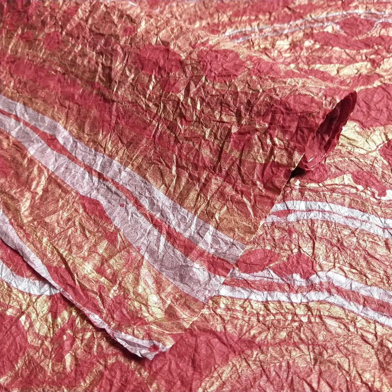 Milano Kozo Paper - Design 14 (Red) - Image 3