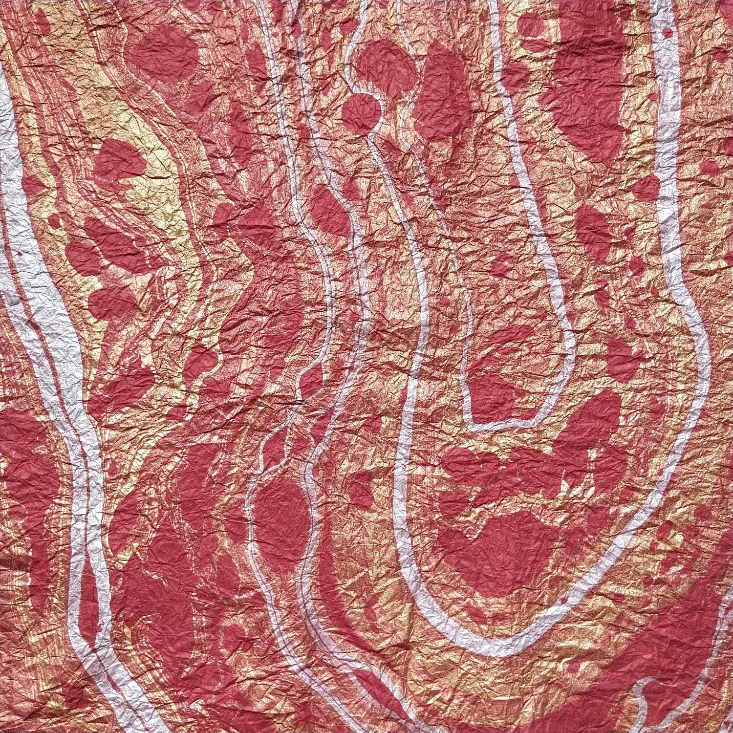 Milano Kozo Paper - Design 14 (Red) - Image 4