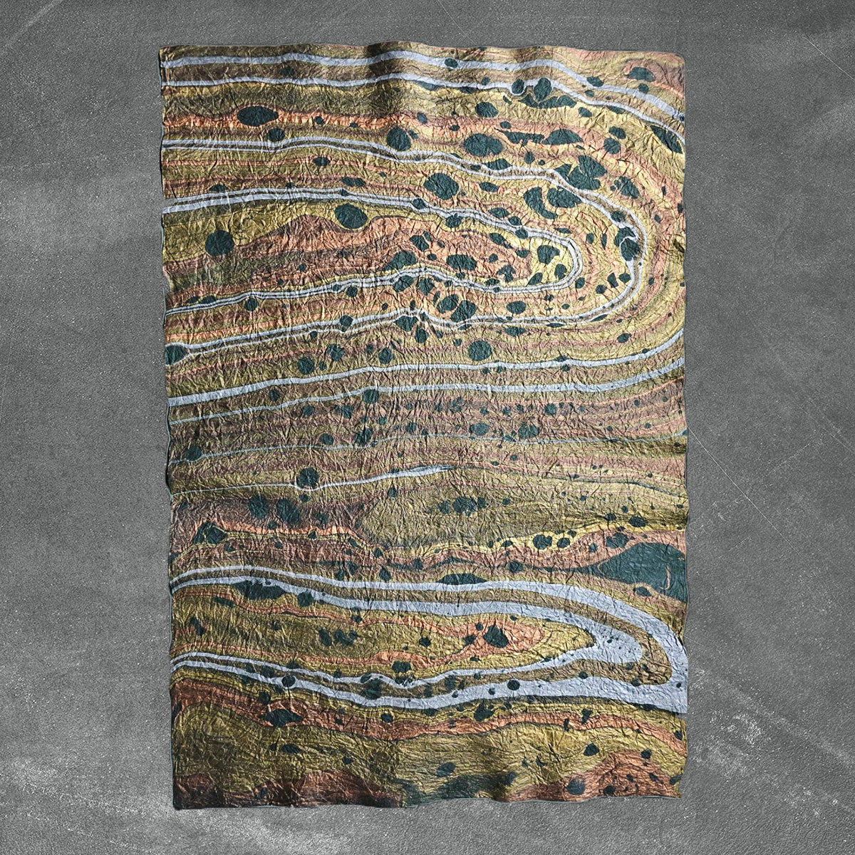 Milano Kozo Paper - Design 9 (Green) - Image 3