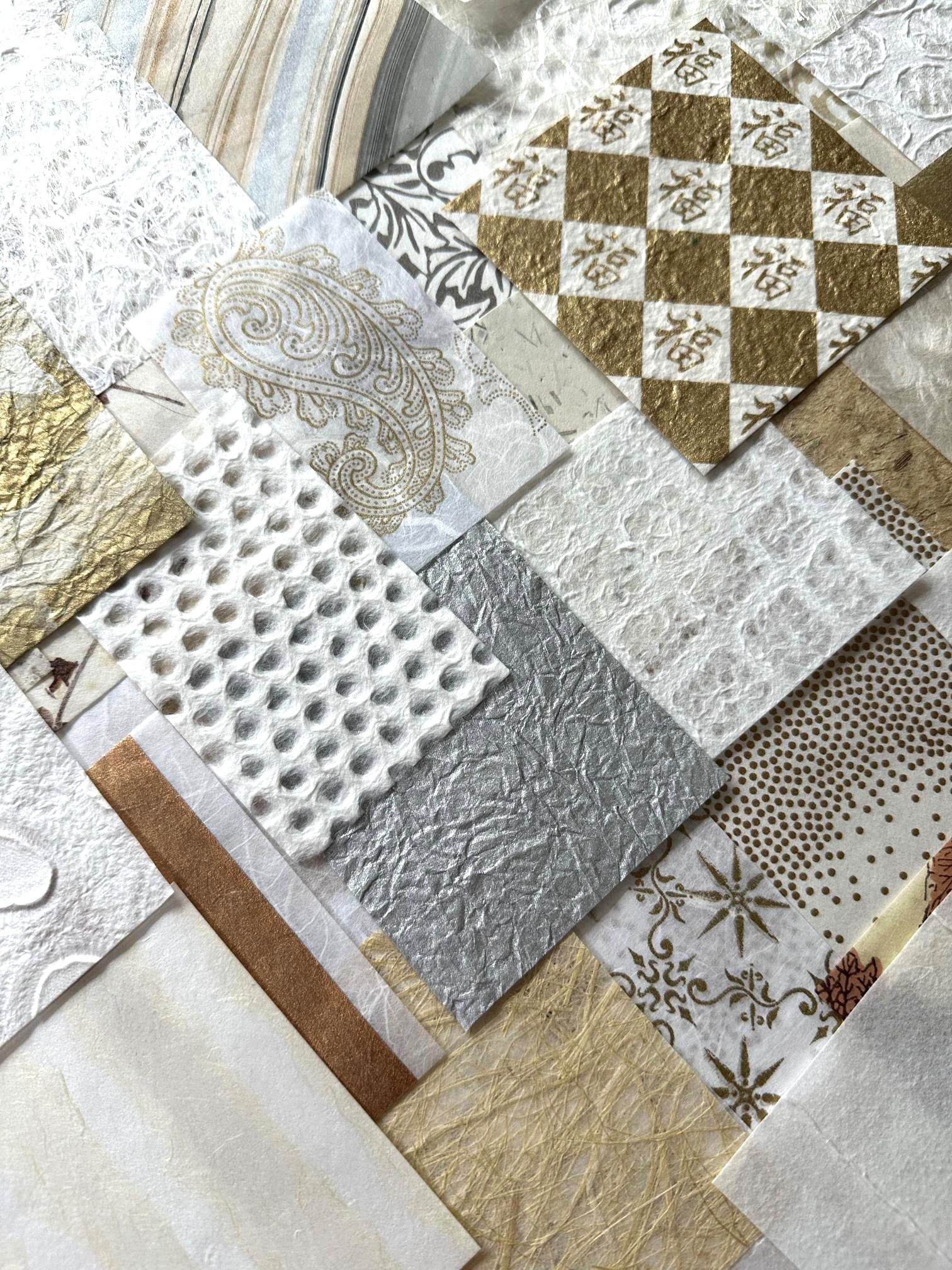 Mulberry Paper Scrap Pack (100 Pieces) - Golden Harvest - Image 3