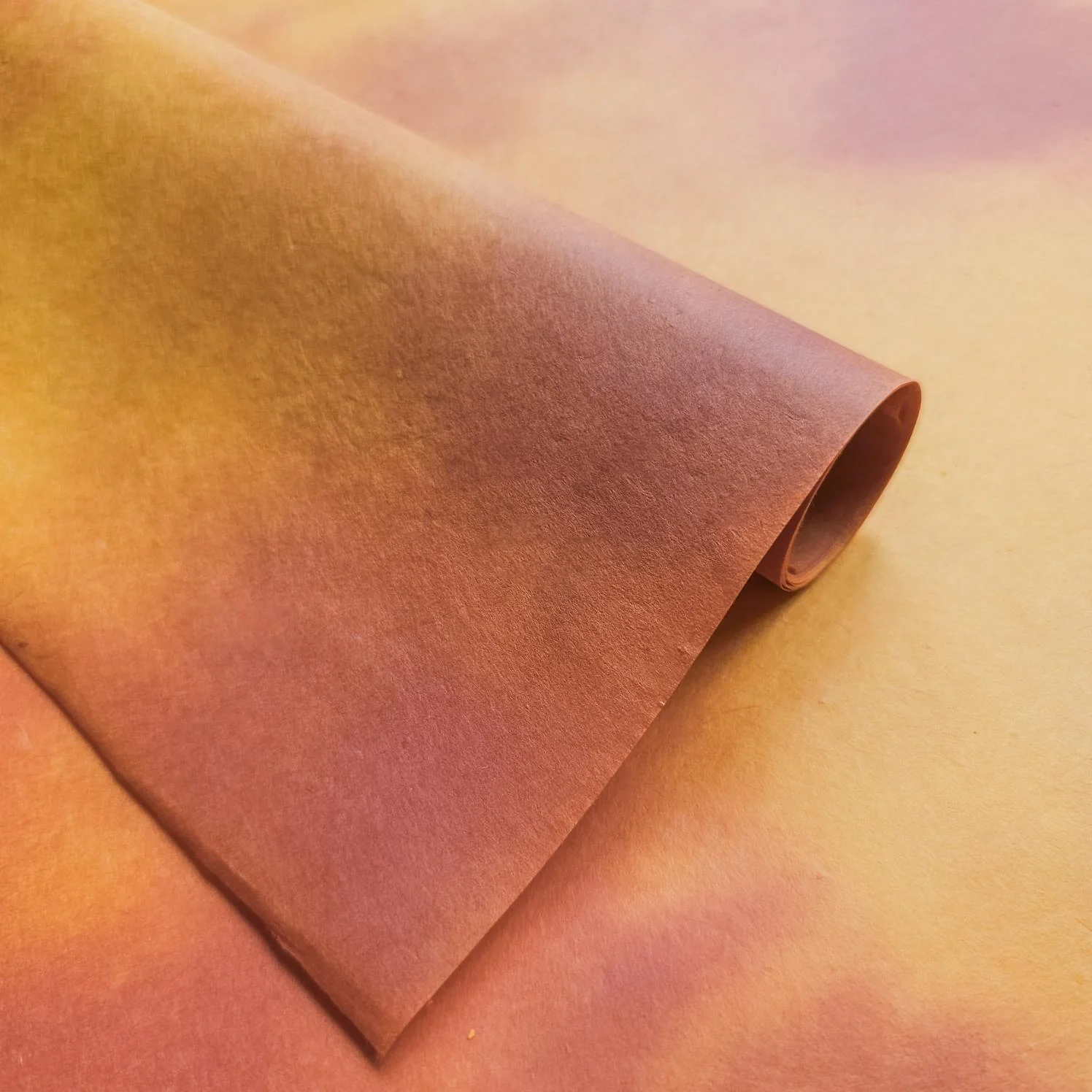 Ombre Kozo Paper (#7 Amber Dawn) - Image 3