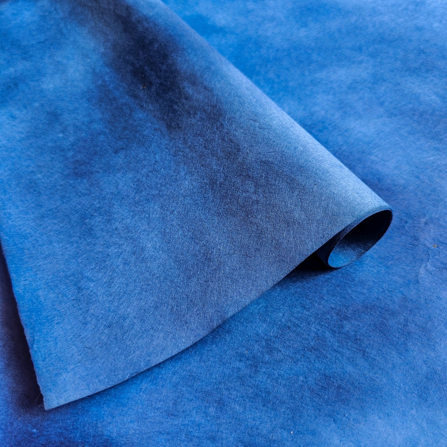 Ombre Kozo Paper (#8 Cerulean Blue) - Image 3