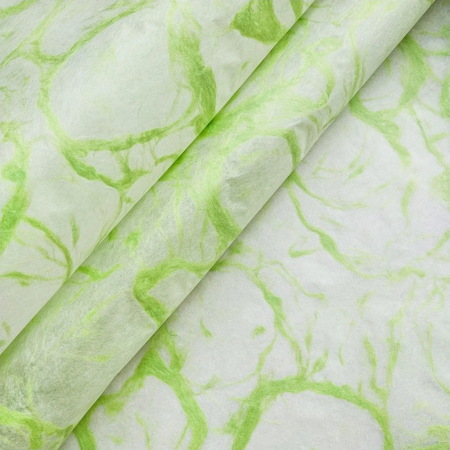 Ripple Kozo Paper (Green on White) - Image 5