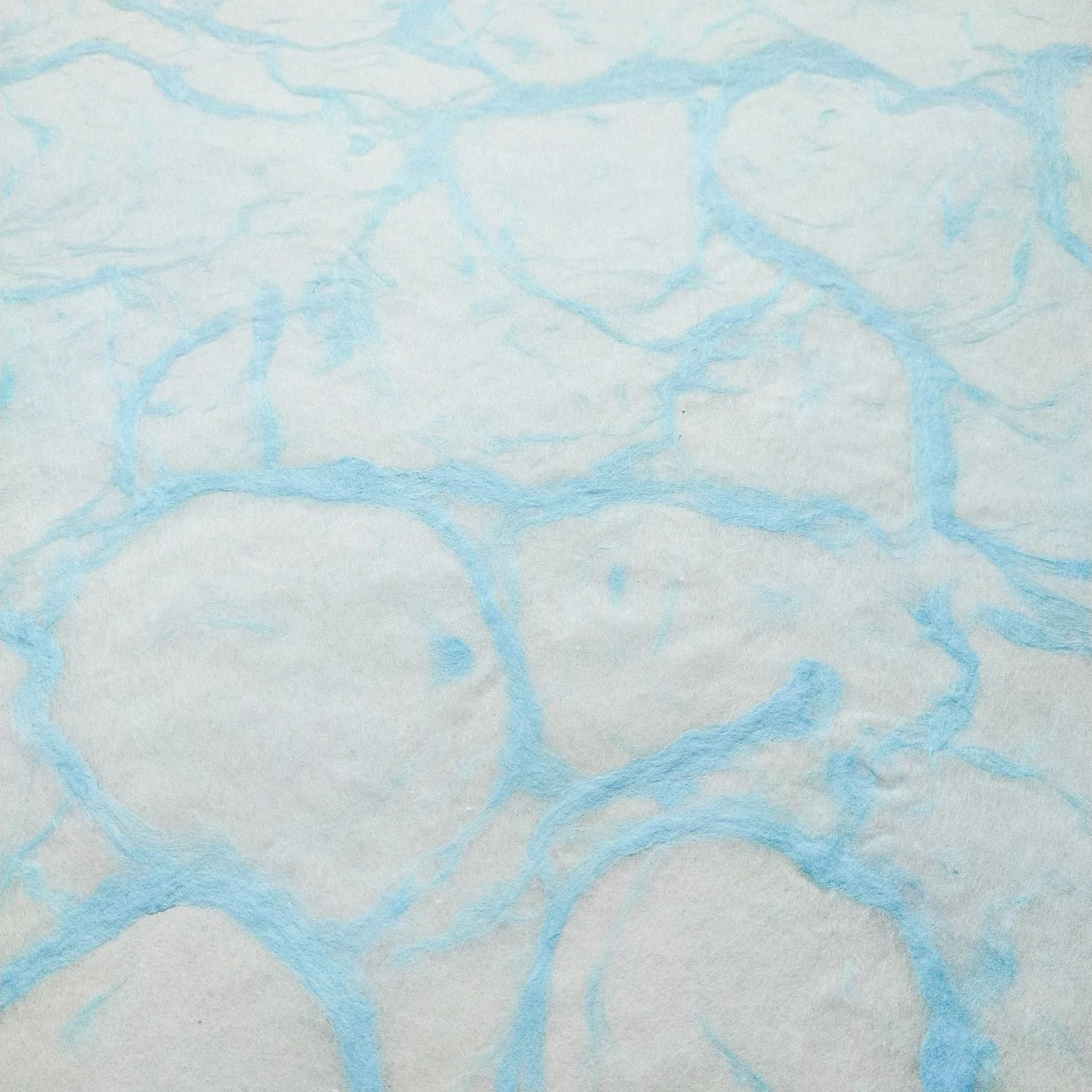 Ripple Kozo Paper (Sky Blue on White) - Image 3