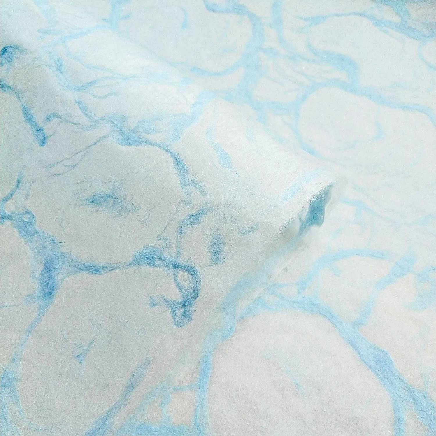 Ripple Kozo Paper (Sky Blue on White) - Image 4