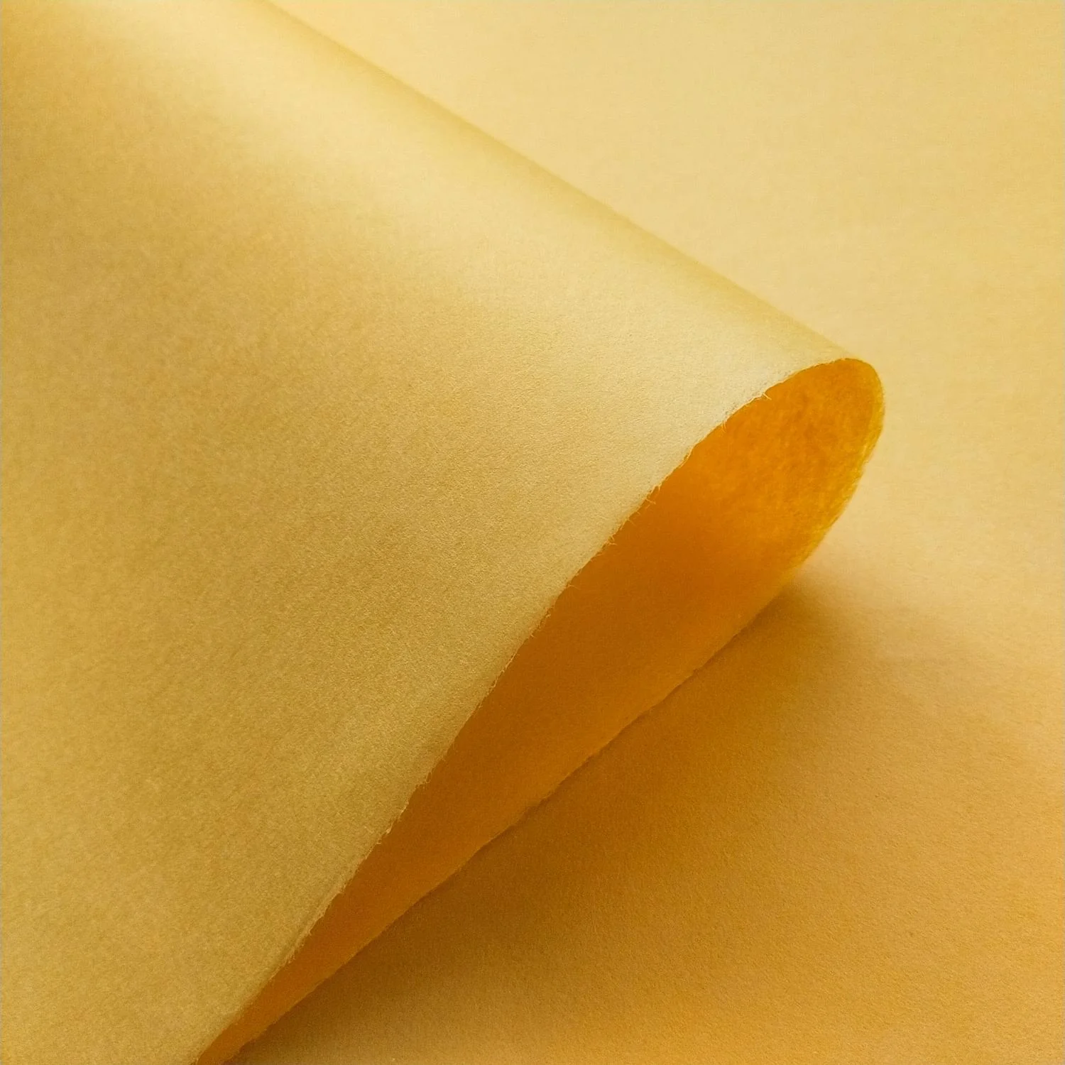 Solid-Colored Kozo Paper (Saffron) - Image 4