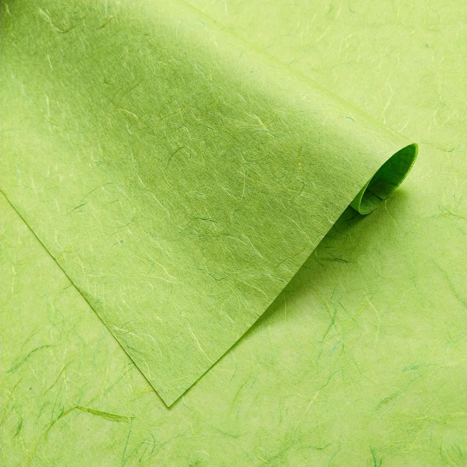 Unryu Kozo Paper (Lime Green) - Image 3