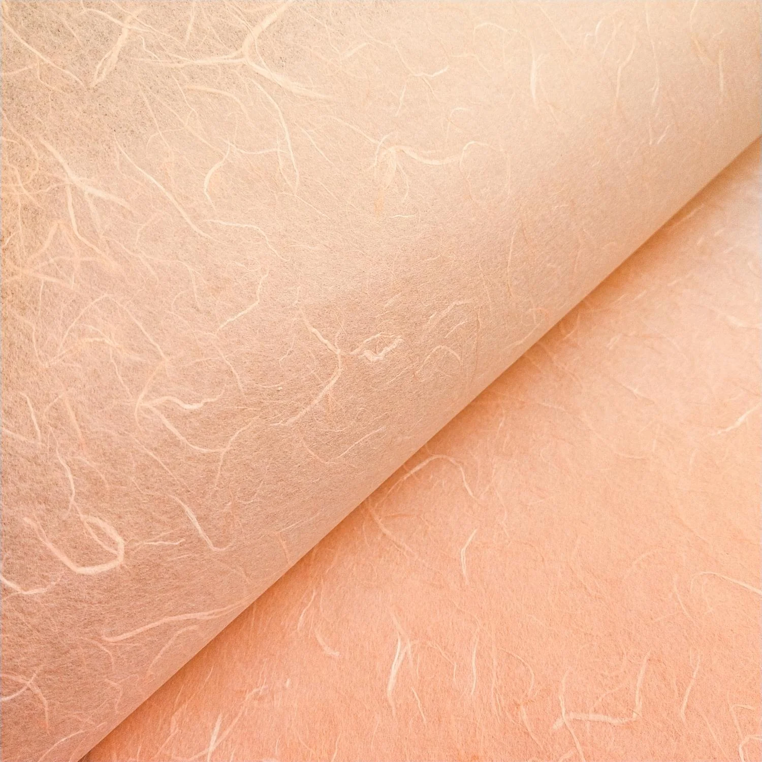Unryu Kozo Paper (Salmon Orange) - Image 5