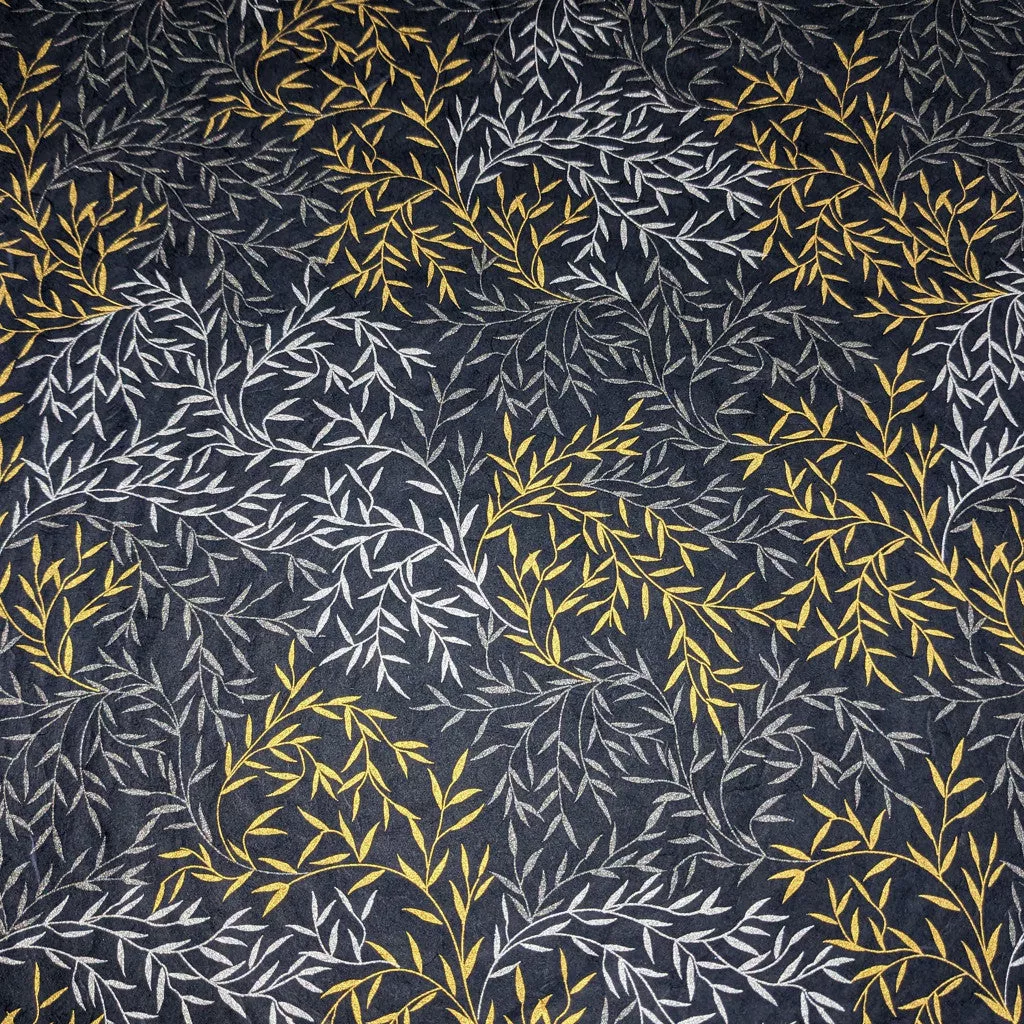 Willow Screen-printed Kozo Paper (Blue) - Image 3