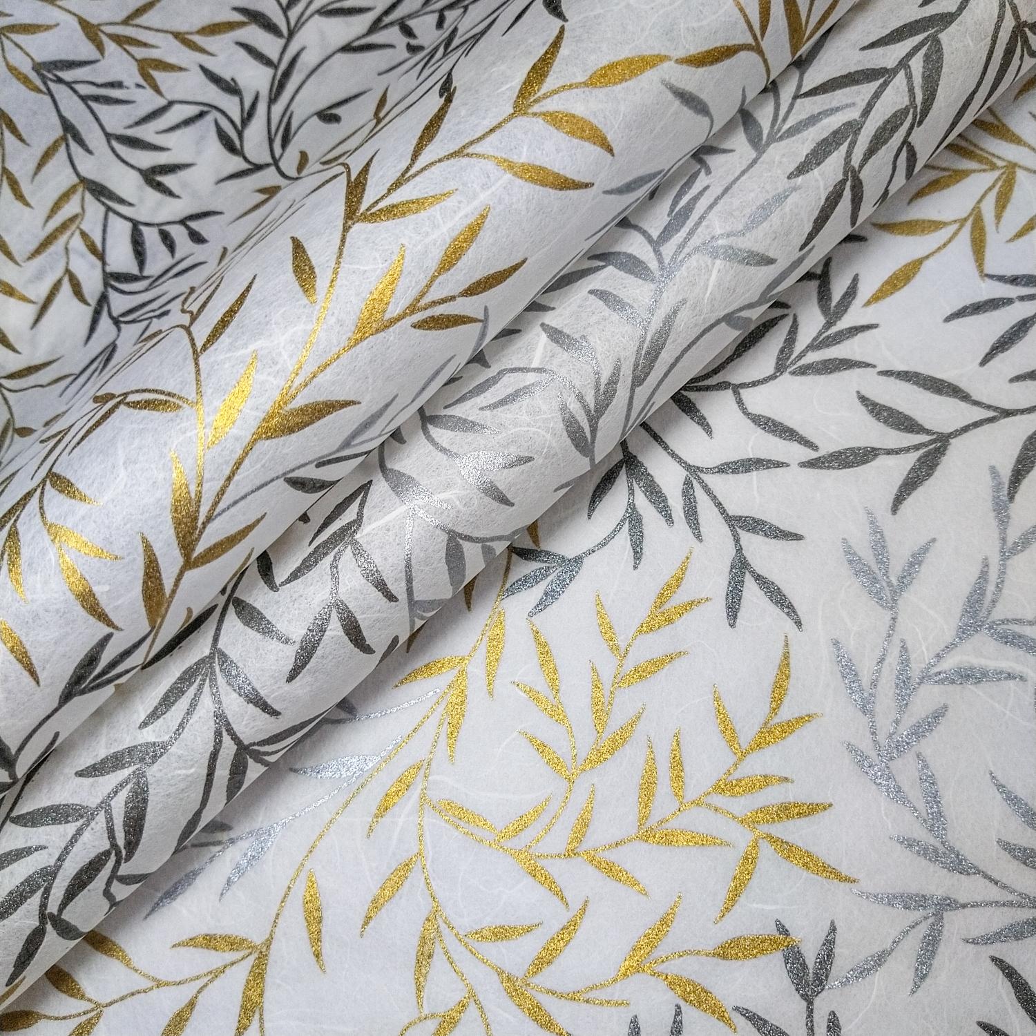 Willow Screen-printed Kozo Paper (White)